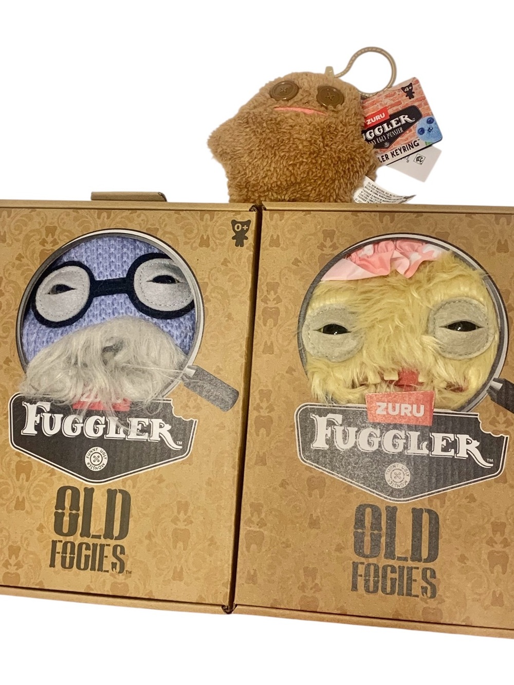FUGGLERS “Old Fogies” Mr. Needles & Gabby Gibbler 9” Plush Sir Splodge Keychain